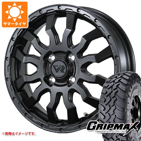 【タイヤ交換対象】ハイゼットカーゴ S320系用 サマータイヤ グリップマックス マッドレイジ M/T 185R14C 102/100Q ホワイトレター ヴァブロ RR-01 4.5-14 タイヤホイール4本セット