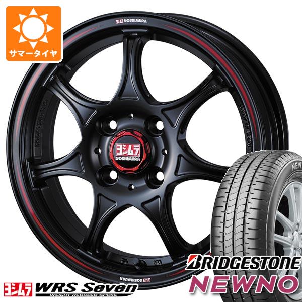 【タイヤ交換対象】2024年製 サマータイヤ 155/65R14 75H ブリヂストン ニューノ ヨシムラ WRS セブン 4.5-14 タイヤホイール4本セット