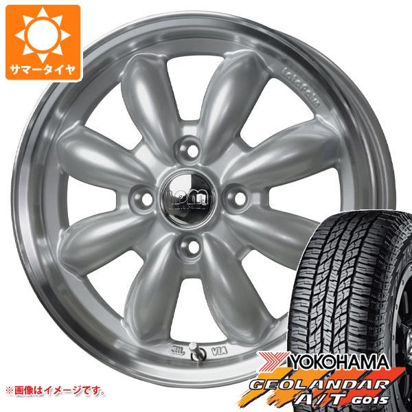 【タイヤ交換対象】エブリイバン DA17V用 2025年製 サマータイヤ ヨコハマ ジオランダー A/T G015 165/60R15 77H ブラックレター ララパーム カップ2 4.5-15 タイヤホイール4本セット