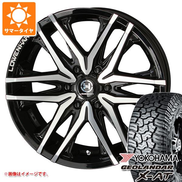 【タイヤ交換対象】ランドクルーザー プラド 150系用 サマータイヤ ヨコハマ ジオランダー X-AT G016 LT275/55R20 120/117Q ブラックレター レーベンハート GXL306 8.5-20 タイヤホイール4本セット