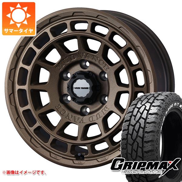 【タイヤ交換対象】ハイエース 200系用 サマータイヤ グリップマックス マッドレイジ R/T MAX LT215/70R16 100/97R ホワイトレター マッドヴァンスX タイプF 6.5-16 タイヤホイール4本セット