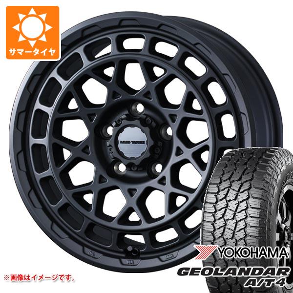 【タイヤ交換対象】ジープ ラングラー JK/JL系用 サマータイヤ ヨコハマ ジオランダー A/T4 G018 265/70R17 115T アウトラインホワイトレター マッドヴァンスX タイプM タイヤホイール4本セット