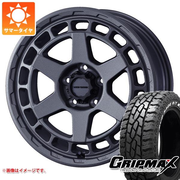 【タイヤ交換対象】デリカD5用 サマータイヤ グリップマックス マッドレイジ R/T MAX LT225/65R17 107/103S ホワイトレター マッドヴァンスX タイプS 7.0-17 タイヤホイール4本セット