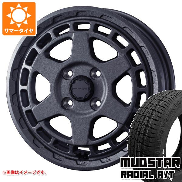 【タイヤ交換対象】キャリイ DA16T用 サマータイヤ マッドスター ラジアル A/T 145/80R12 80/78N LT ホワイトレター マッドヴァンスX タイプS 4.0-12 タイヤホイール4本セット