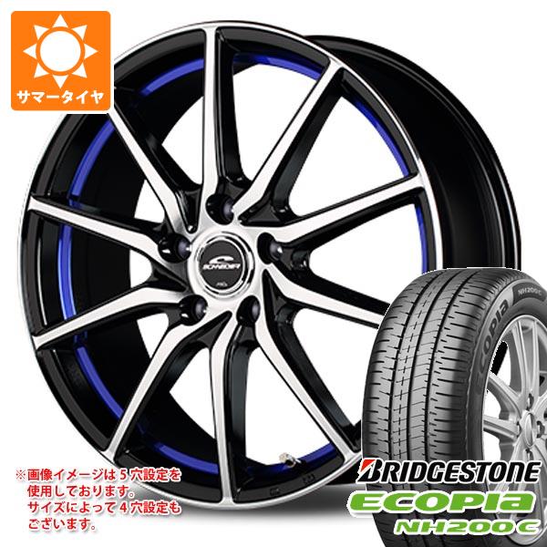 【タイヤ交換対象】サマータイヤ 165/55R15 75V ブリヂストン エコピア NH200C シュナイダー RX810 4.5-15 タイヤホイール4本セット