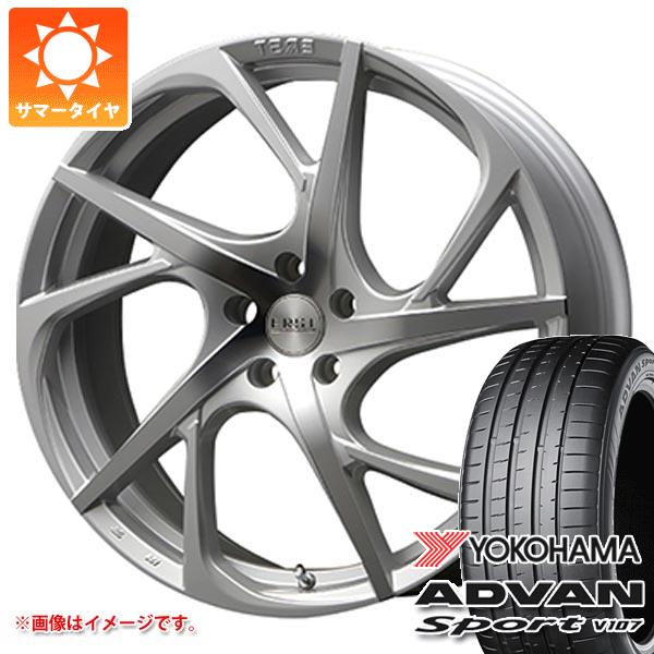 【タイヤ交換対象】ボルボ XC90 LB/LD系用 サマータイヤ ヨコハマ アドバンスポーツV107 275/45R20 110Y XL エアスト VS5-R タイヤホイール4本セット