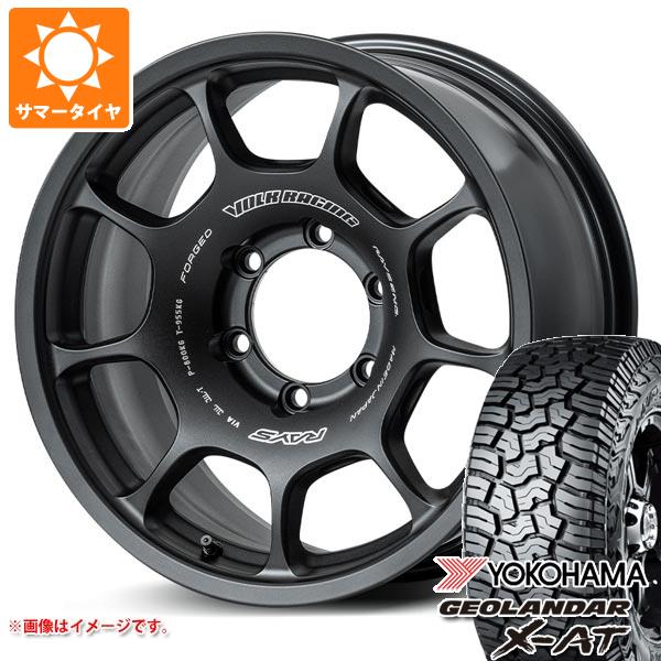 【タイヤ交換対象】ランドクルーザー プラド 150系用 サマータイヤ ヨコハマ ジオランダー X-AT G016 LT285/70R17 121/118Q ブラックレター レイズ ボルクレーシング ZE40X 8.0-17 タイヤホイール4本セット