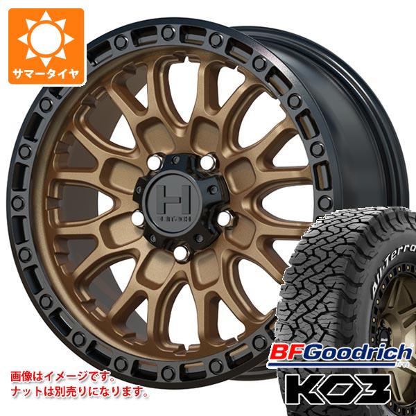 【タイヤ交換対象】エクリプスクロス GK系用 サマータイヤ BFグッドリッチ オールテレーンT/A KO3 LT225/65R17 107/103S ブラックレター ホスタイル H135 リッジクレスト 8.0-17 タイヤホイール4本セット