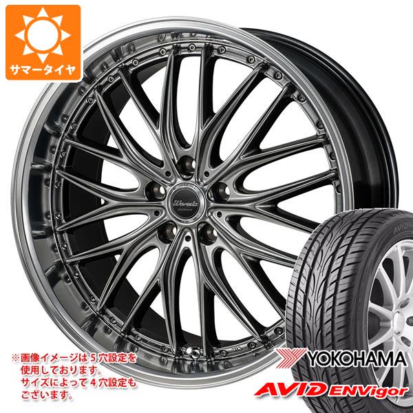 【タイヤ交換対象】サマータイヤ 225/45R19 96W XL ヨコハマ エービッド エンビガー S321 モンツァジャパン ワーウィック ディープランド 8.0-19 タイヤホイール4本セット