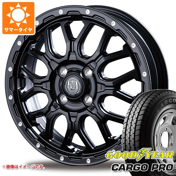 【タイヤ交換対象】キャリイ DA16T用 サマータイヤ グッドイヤー カーゴ プロ 165/80R14 91/90N (165R14 6PR相当) インターミラノ マッドバーン XR-800M 4.5-14 タイヤホイール4本セット