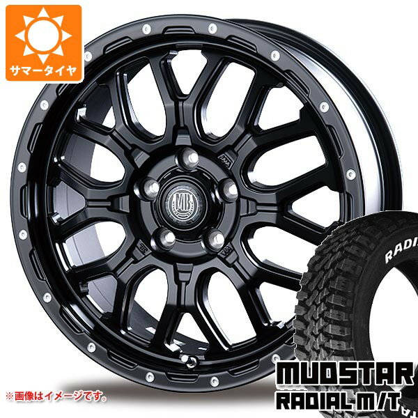 【タイヤ交換対象】ミツビシ エクリプスクロス GK系用 サマータイヤ マッドスター ラジアル M/T 225/70R16 103S ホワイトレター インターミラノ マッドバーン XR-800M 6.5-16 タイヤホイール4本セット