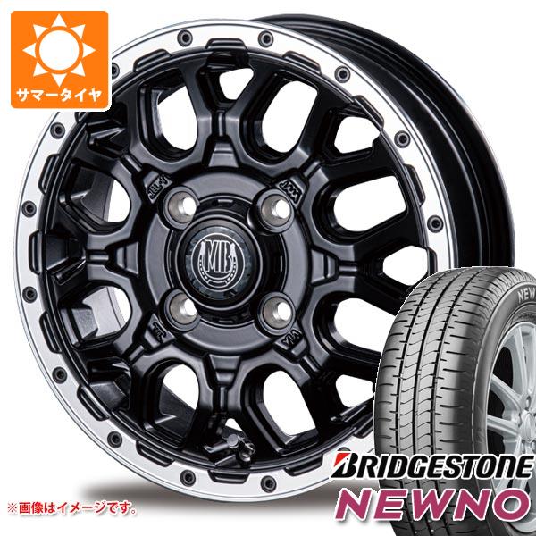 【タイヤ交換対象】キャリイ DA16T用 サマータイヤ ブリヂストン ニューノ 165/60R15 77H インターミラノ マッドバーン XR-800M 4.5-15 タイヤホイール4本セット