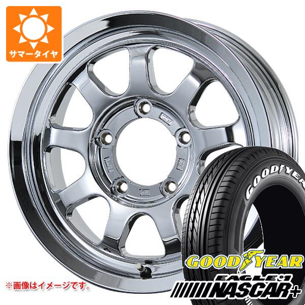 【タイヤ交換対象】5本セット スズキ ジムニーシエラ JB74W用 サマータイヤ グッドイヤー イーグル ＃1 ナスカープラス 195/80R15 107/105N ホワイトレター ブロウズ ロブ9 5.5-15 タイヤホイール5本セット