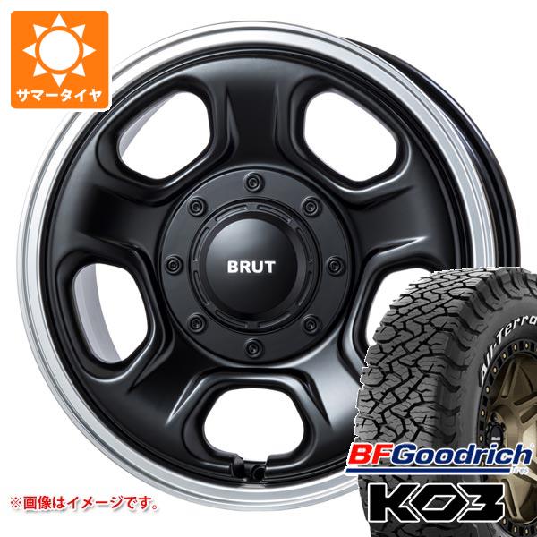 【タイヤ交換対象】ミツビシ エクリプスクロス GK系用 サマータイヤ BFグッドリッチ オールテレーンT/A KO3 LT235/70R16 110/107S ホワイトレター ブルート BR-33 6.5-16 タイヤホイール4本セット