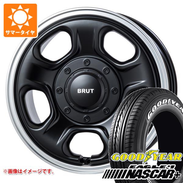 【タイヤ交換対象】ニッサン T31エクストレイル用 2026年製 サマータイヤ グッドイヤー イーグル ＃1 ナスカープラス 215/65R16C 109/107R ホワイトレター ブルート BR-33 6.5-16 タイヤホイール4本セット