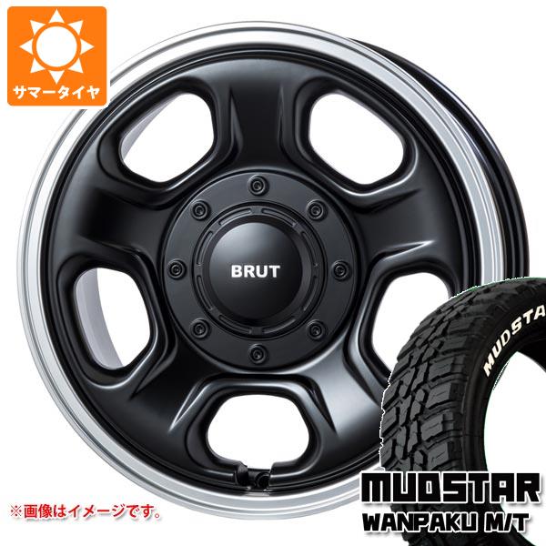 【タイヤ交換対象】ミツビシ エクリプスクロス GK系用 サマータイヤ マッドスター ワンパク M/T 235/70R16 106S ホワイトレター ブルート BR-33 6.5-16 タイヤホイール4本セット