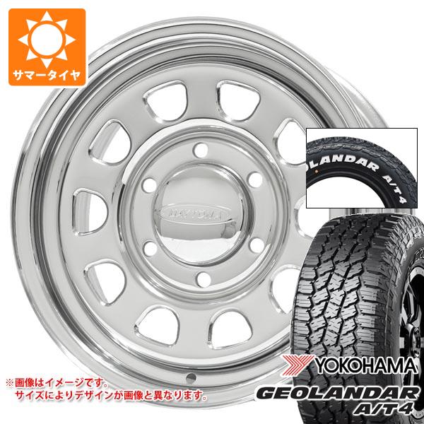 【タイヤ交換対象】トヨタ ハイエース 200系用 サマータイヤ 2025年製 ヨコハマ ジオランダー A/T4 G018 215/65R16C 109/107S ホワイトレター デイトナズ G2 6.5-16 タイヤホイール4本セット