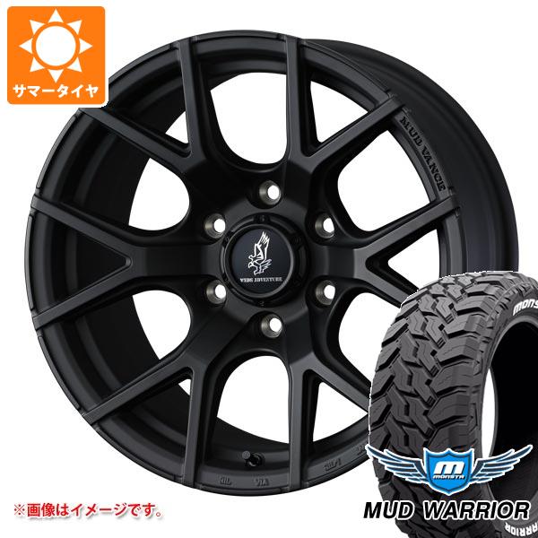 Rakuten - 【タイヤ交換対象】トヨタ ハイラックスサーフ215系用 サマータイヤ モンスタ マッドウォーリアー LT265/65R17 120/117Q ホワイトレター マッドヴァンス SD 8.0-17 タイヤホイール4本セット