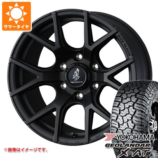 【タイヤ交換対象】トヨタ ハイラックス 120系用 サマータイヤ ヨコハマ ジオランダー X-AT G016 265/65R18 114T ブラックレター マッドヴァンス SD 8.0-18 タイヤホイール4本セット
