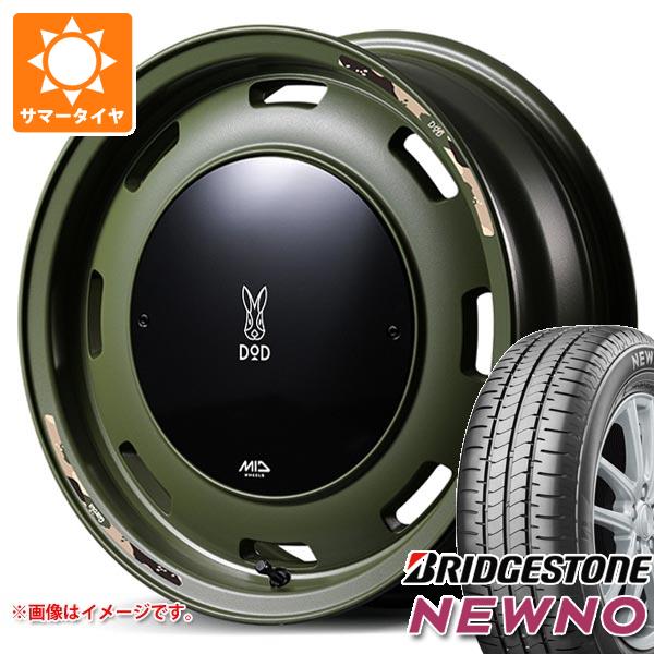 【タイヤ交換対象】スズキ キャリイ DA16T用 サマータイヤ ブリヂストン ニューノ 165/65R14 79S ウシャリントバリ 4.5-14 タイヤホイール4本セット