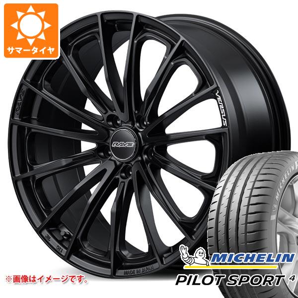 【タイヤ交換対象】2024年製 サマータイヤ 195/45R17 81W ミシュラン パイロットスポーツ4 レイズ ベルサス ヴォウジェ SE 7.0-17 タイヤホイール4本セット