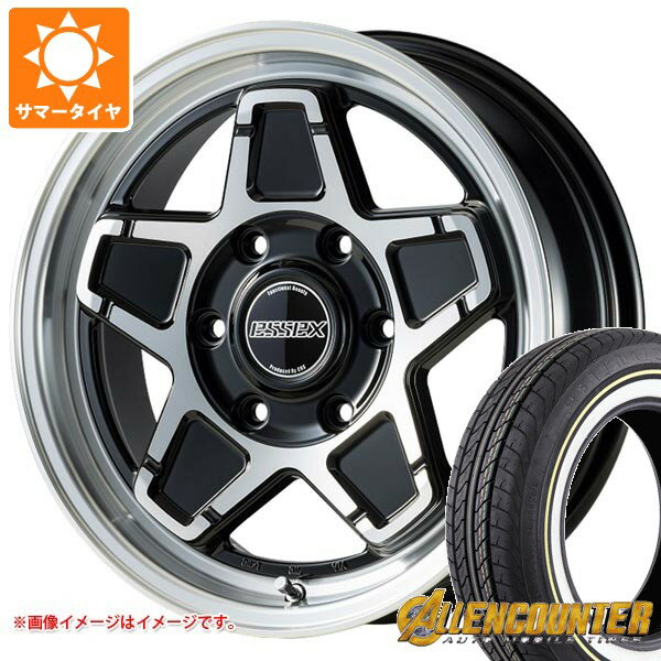 【タイヤ交換対象】トヨタ ハイエース 200系用 サマータイヤ オーレンカウンター クラシックオーバル 215/65R16C 109/107T ホワイト/イエローリボン エセックス ENCS 6.5-16 タイヤホイール4本セット