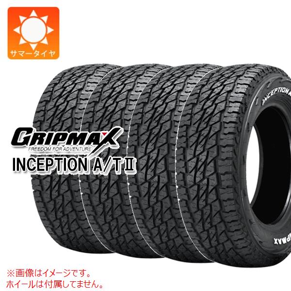 4本 サマータイヤ 145/80R12 80/78N グリップマックス インセプション A/T2 ホワイトレター (145R12 6PR相当) GRIP MAX INCEPTION A/T2