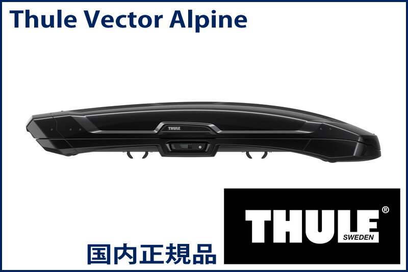 THULE ルーフボックス(ジェットバッグ) Vector Alpine ブラックメタリック TH6135-1 スーリー ベクター アルパイン 代金引換不可【沖縄 離島発送不可】