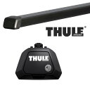 THULE スーリー メルセデス Cクラスワゴン (W203)ルーフレール付 203系 01〜 ルーフキャリア取付1台分セット TH7104+TH7122セット