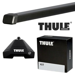 THULE トヨタ プリウス(ソーラーパネル付車不可) セダン H15/9〜 ルーフキャリア取付1台分セット TH7105+TH7123+THKIT5181【沖縄・離島発送不可】