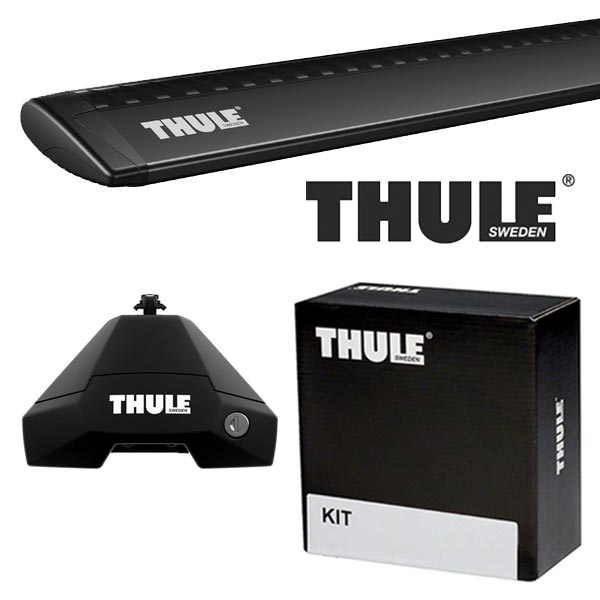 THULE ホンダ シビック 4ドアセダン ガラスルーフ不可 H29/9〜 ルーフキャリア取付1台分セット TH7105+TH7113B+THKIT5066【沖縄・離島発送不可】