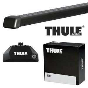 THULE メルセデスベンツ Cクラスワゴン (W205)ダイレクトルーフレール付 14〜 ルーフキャリア取付1台分セット TH7106+TH7122+THKIT6017【沖縄・離島発送不可】