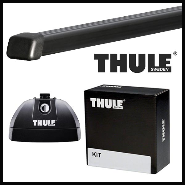 THULE スーリー ニッサン バネットNV200 バン・ワゴン M20 H21/5〜 ルーフキャリア取付1台分セット TH753+TH7123+TH3085セット