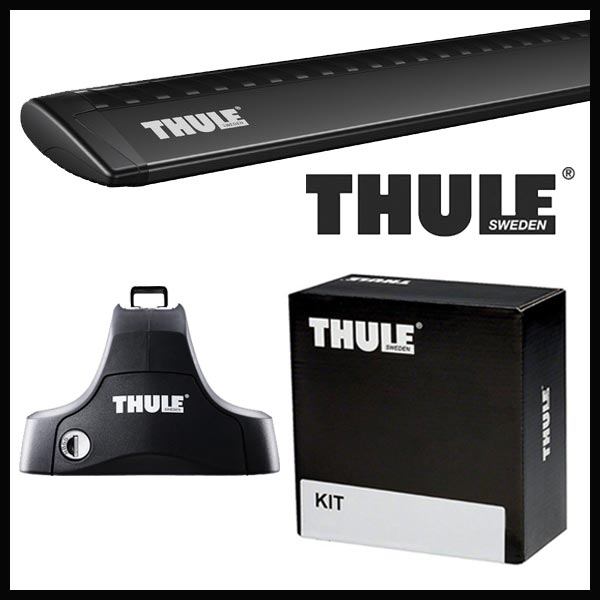 THULE スーリー ミツビシ デリカD:5 CV5W H19/1〜 ルーフキャリア取付1台分セット TH754+TH7115B+TH1485セット