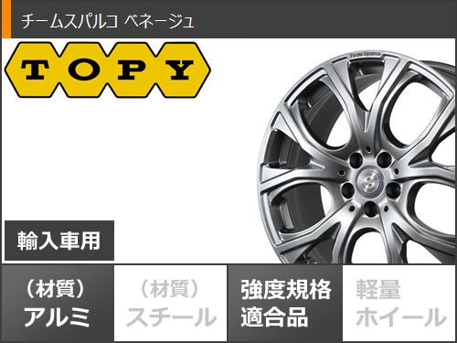 【タイヤ交換対象】ボルボ XC70 BB系用 オールシーズンタイヤ ミシュラン クロスクライメート2 235/55R17 103Y XL チームスパルコ ベネージュ タイヤホイール4本セット