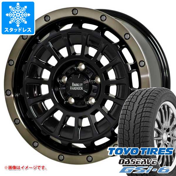 【タイヤ交換対象】ジープ レネゲード BU/BV系用 2025年製 スタッドレス トーヨー オブザーブ GSi-6 215/70R16 100Q バークレイハードロック ローガン タイヤホイール4本セット