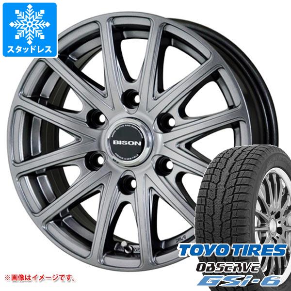 【タイヤ交換対象】ハイラックス 120系用 スタッドレス トーヨー オブザーブ GSi-6 265/65R17 112Q バイソン BN-01 タイヤホイール4本セット