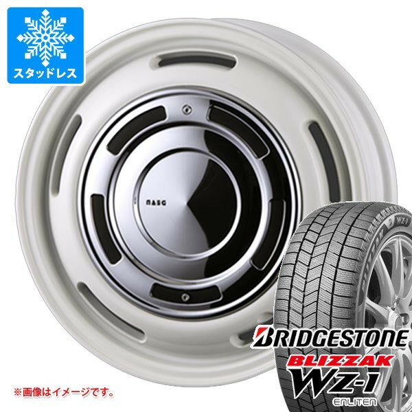 【タイヤ交換対象】スズキ ハスラー用 2025年製 スタッドレス ブリヂストン ブリザック WZ-1 165/65R14 79Q クリムソン ディーンクロスカントリー タイヤホイール4本セット