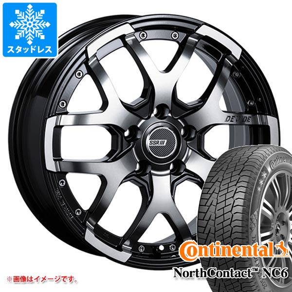 【タイヤ交換対象】デリカD:5用 スタッドレス コンチネンタル ノースコンタクト NC6 235/65R17 108T XL SSR ディバイド ZS タイヤホイール4本セット