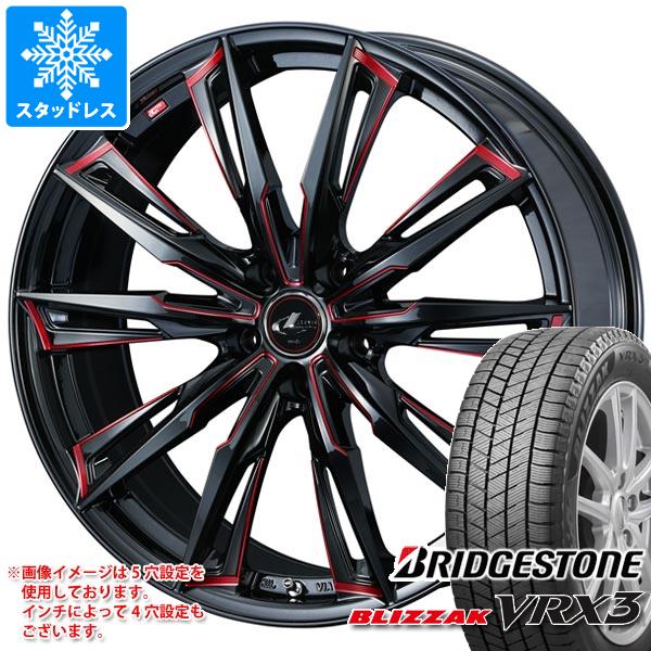 【タイヤ交換対象】スタッドレスタイヤ ブリヂストン ブリザック VRX3 205/50R17 93Q XL ＆ レオニス GX 7.0-17 タイヤホイール4本セット205/50-17 BRIDGESTONE BLIZZAK VRX3