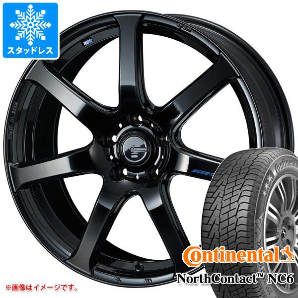 【タイヤ交換対象】スタッドレスタイヤ コンチネンタル ノースコンタクト NC6 245/45R18 100T XL ＆ レオニス ナヴィア 07 8.0-18 タイヤホイール4本セット245/45-18 CONTINENTAL NorthContact NC6