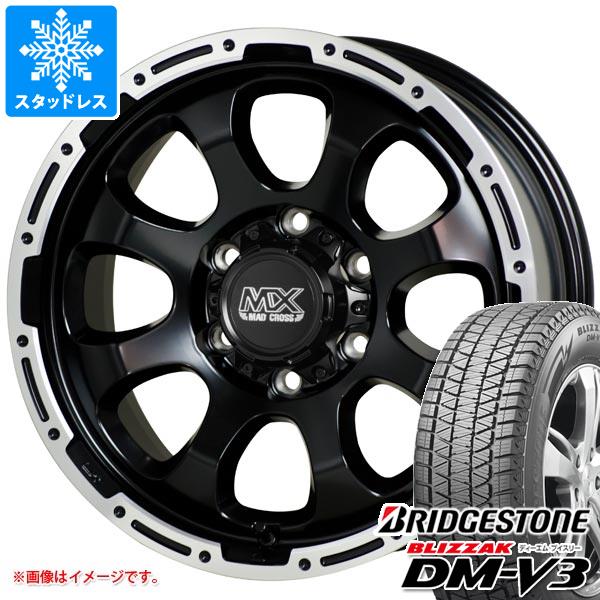 【タイヤ交換対象】ハイエース 200系用 スタッドレス ブリヂストン ブリザック DM-V3 215/70R16 100Q マッドクロスグレイス タイヤホイール4本セット