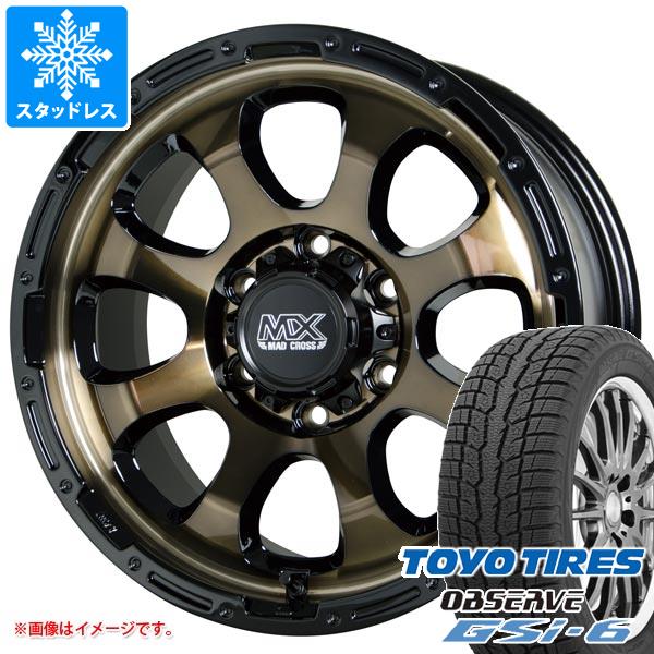 【タイヤ交換対象】ハイエース 200系用 2025年製 スタッドレス トーヨー オブザーブ GSi-6 215/70R16 100Q マッドクロスグレイス タイヤホイール4本セット