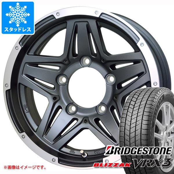 【タイヤ交換対象】ジムニーシエラ JB74W用 スタッドレス ブリヂストン ブリザック VRX3 215/70R16 100Q マッドクロス JB-01 タイヤホイール4本セット