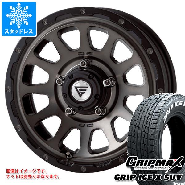 【タイヤ交換対象】5本セット ジムニーシエラ JB74W用 スタッドレス グリップマックス グリップアイスエックス SUV 185/85R16 105/103N ホワイトレター デルタフォース オーバル タイヤホイール5本セット