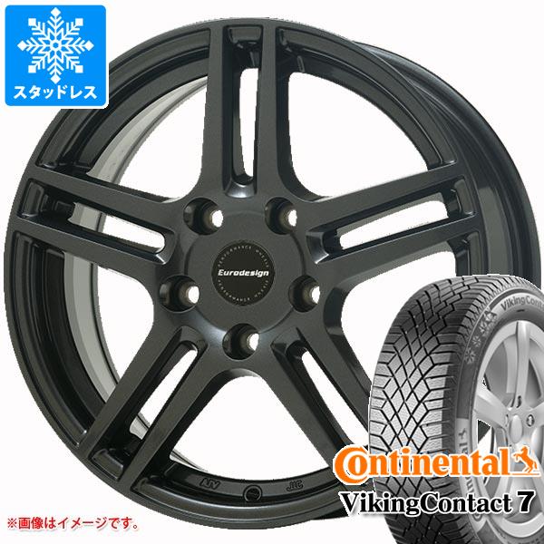 【タイヤ交換対象】アウディ A3 8V系用 スタッドレス コンチネンタル バイキングコンタクト7 195/65R15 95T XL アイガー タイヤホイール4本セット