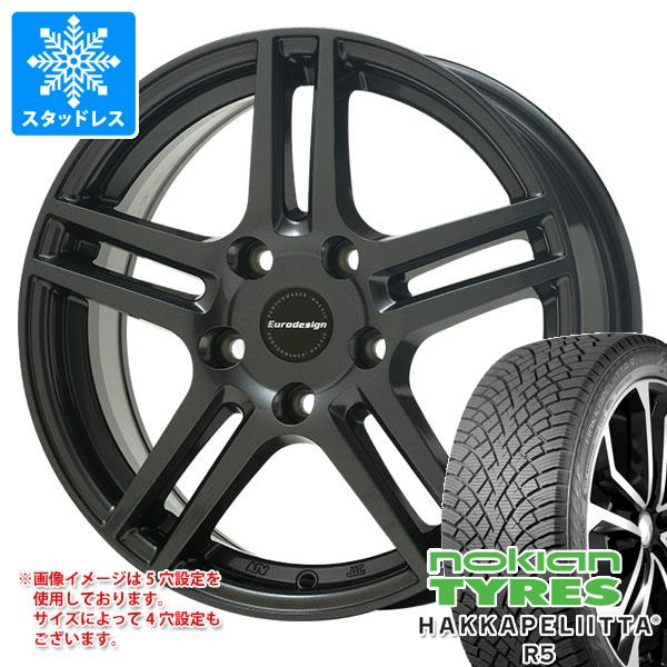 【タイヤ交換対象】メルセデスベンツ W204 Cクラス用 スタッドレス ノキアン ハッカペリッタ R5 205/55R16 94R XL アイガー タイヤホイール4本セット