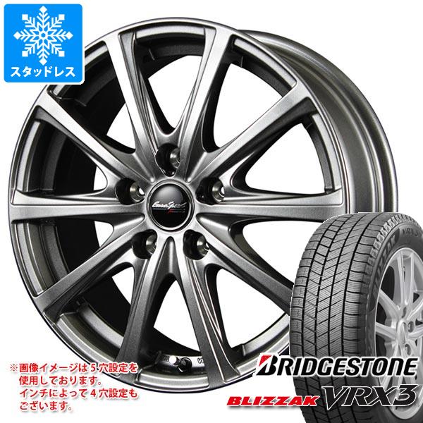 【タイヤ交換対象】スタッドレスタイヤ ブリヂストン ブリザック VRX3 175/60R16 82Q ＆ ユーロスピード V25 6.0-16 タイヤホイール4本セット175/60-16 BRIDGESTONE BLIZZAK VRX3