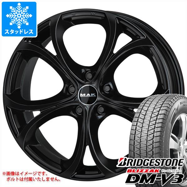 【タイヤ交換対象】アルファロメオ ステルヴィオ用 スタッドレス ブリヂストン ブリザック DM-V3 235/55R19 105Q XL MAK ラリオ タイヤホイール4本セット