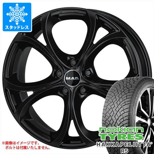 【タイヤ交換対象】アルファロメオ ステルヴィオ用 スタッドレス ノキアン ハッカペリッタ R5 SUV 235/55R19 105R XL MAK ラリオ タイヤホイール4本セット